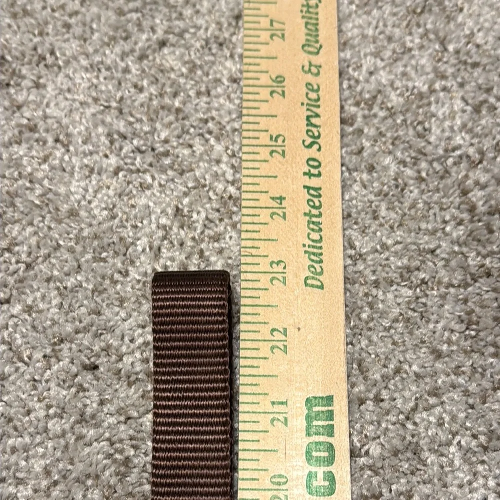 Durable Nylon Brown Dog Leash with Metal Clip